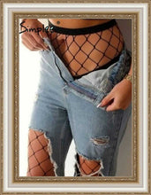 Load image into Gallery viewer, Fishnet Pantyhose &quot;Black Mesh&quot;