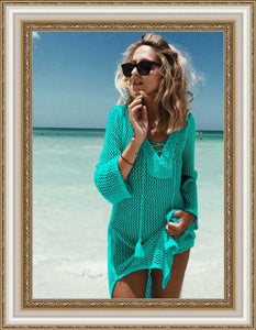 Beach Cover Up Bikini Crochet Dress