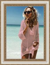 Load image into Gallery viewer, Beach Cover Up Bikini Crochet Dress