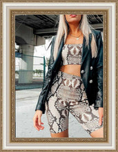 Load image into Gallery viewer, FASHION - Snake Skin Print Two Piece set