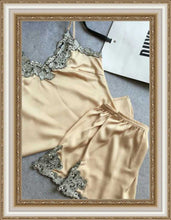 Load image into Gallery viewer, Nightwear 2-Piece (Silk Satin set)