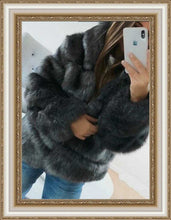 Load image into Gallery viewer, ELEGANT -  Fashion Luxury Faux Fur Hooded Coat