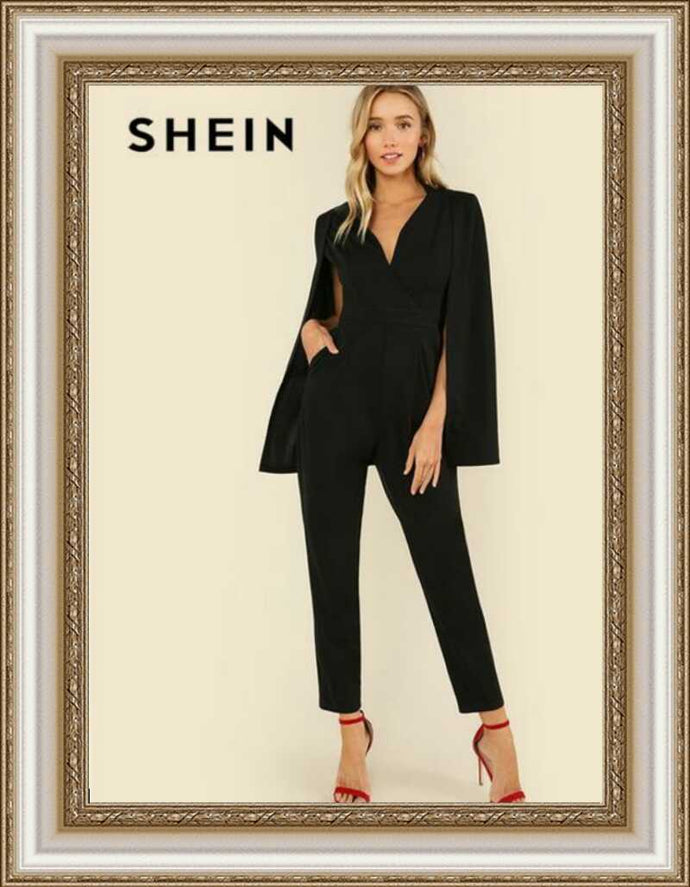 SHEIN - Black Party Elegant Jumpsuit
