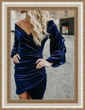 Load image into Gallery viewer, Strapless Velvet Dress