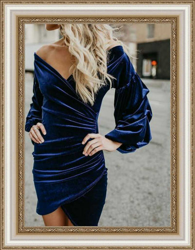 Strapless Velvet Dress
