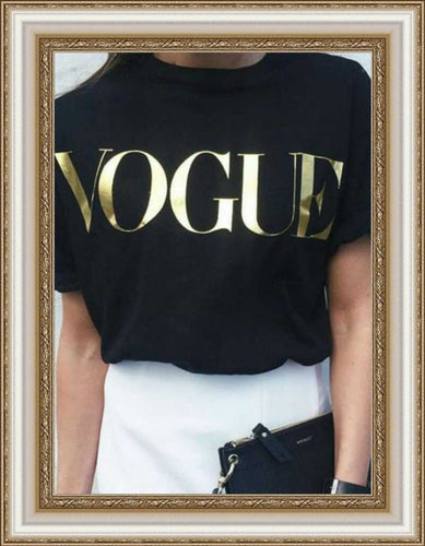 FASHION - Vogue print T Shirt
