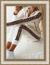 Load image into Gallery viewer, FASHION - Leopard Tracksuit Long Pant Suit Set