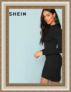 SHEIN - Black Elegant Dress