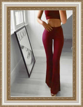Load image into Gallery viewer, HIGHWAIST-Fashion Solid Elasticity Leggings Bell-bottoms Pants