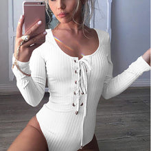 Load image into Gallery viewer, FASHION - Bodycon Bodysuit Women Long Sleeve
