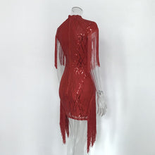 Load image into Gallery viewer, ELEGANT- Tassel Cloak Sleeve Party Dress