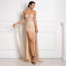 Load image into Gallery viewer, ELEGANT- Gold Bling Glittered Elegant DRESS