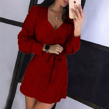 Load image into Gallery viewer, ELEGANT - Sequin Wrap Bodycon Dress
