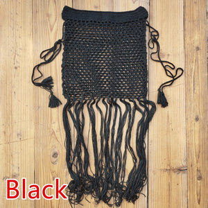 ELEGANT - Hand Crochet Tassel Skirt, with long fringe Beach Skirt