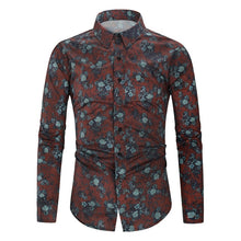 Load image into Gallery viewer, FASHION - Silk Satin Floral Printed Shirt