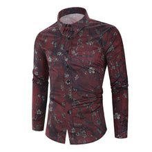 Load image into Gallery viewer, FASHION - Silk Satin Floral Printed Shirt