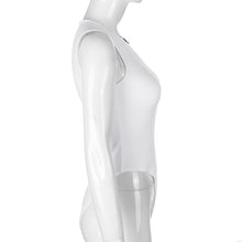 Load image into Gallery viewer, FASHION -  Zipper Tank Bodysuit Women Fashion Bodycon
