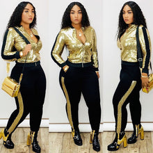 Load image into Gallery viewer, FASHION - Winter Sequin 2 Piece Tracksuit Set