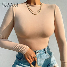 Load image into Gallery viewer, FASHION - Long Sleeve Knitted Skinny Bodysuit