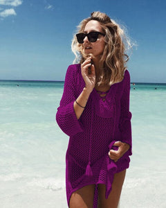 Beach Cover Up Bikini Crochet Dress