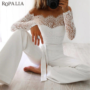 Ropalia - Elegant Patchwork Embroidery Jumpsuit