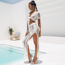 Load image into Gallery viewer, GLAMAKER - Transparent maxi beach dress