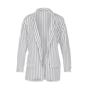 White Striped Blazer