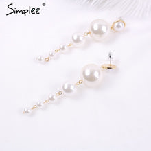 Load image into Gallery viewer, SIMPLEE - Jewelry pearl drop earrings