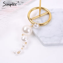 Load image into Gallery viewer, SIMPLEE - Jewelry pearl drop earrings
