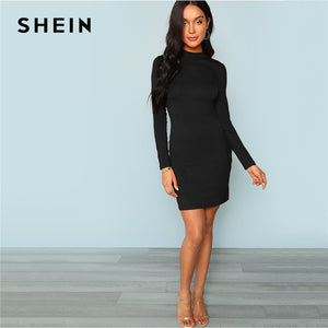 SHEIN - Black Elegant Dress