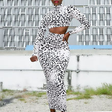 Load image into Gallery viewer, Glamaker - Elegant Leopard two-piece set