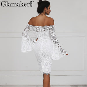 Glamaker - Off shoulder Lace dress