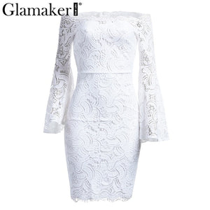 Glamaker - Off shoulder Lace dress