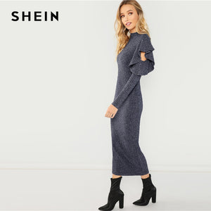 SHEIN - Elegant Office lady Maxi Dress