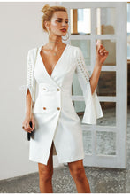 Load image into Gallery viewer, Simplee - Elegant split blazer dress