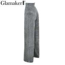 Load image into Gallery viewer, Glamaker - Lurex wide leg pants