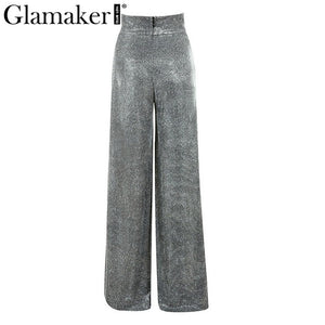 Glamaker - Lurex wide leg pants