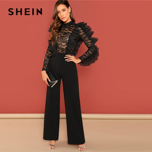 SHEIN - Sheer Lace ELEGANT Jumpsuit