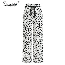 Load image into Gallery viewer, Simplee - Casual printed wide leg pants