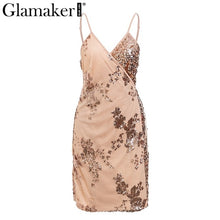 Load image into Gallery viewer, Glamaker - Mesh sequins Elegant Dress