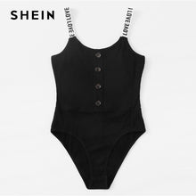 Load image into Gallery viewer, SHEIN - Black Summer Bodysuit