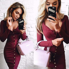 Load image into Gallery viewer, FASHION Bodycon Long Sleeve Dress
