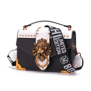 Fashion Metal Lion  Shoulder Bag