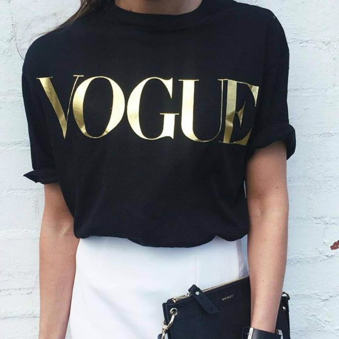 FASHION - Vogue print T Shirt