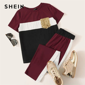 SHEIN - Top and Pants Two Piece Set