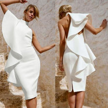 Load image into Gallery viewer, Summer Fashion - One Shoulder Halter Backless White Slim Elegant High Waist Dress