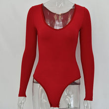 Load image into Gallery viewer, ELEGANT - Off Shoulder Ribbed Knitted Bodysuit
