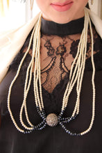 Load image into Gallery viewer, ELEGANT - Vintage pearl diamond necklease